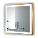 Krugg Soho 36" X 36" Gold LED Bathroom Mirror SOHO3636G