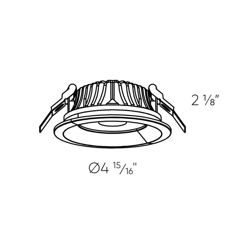 Dals Lighting 4" High Powered LED Commercial Down Light HPD4-CC-V-WH