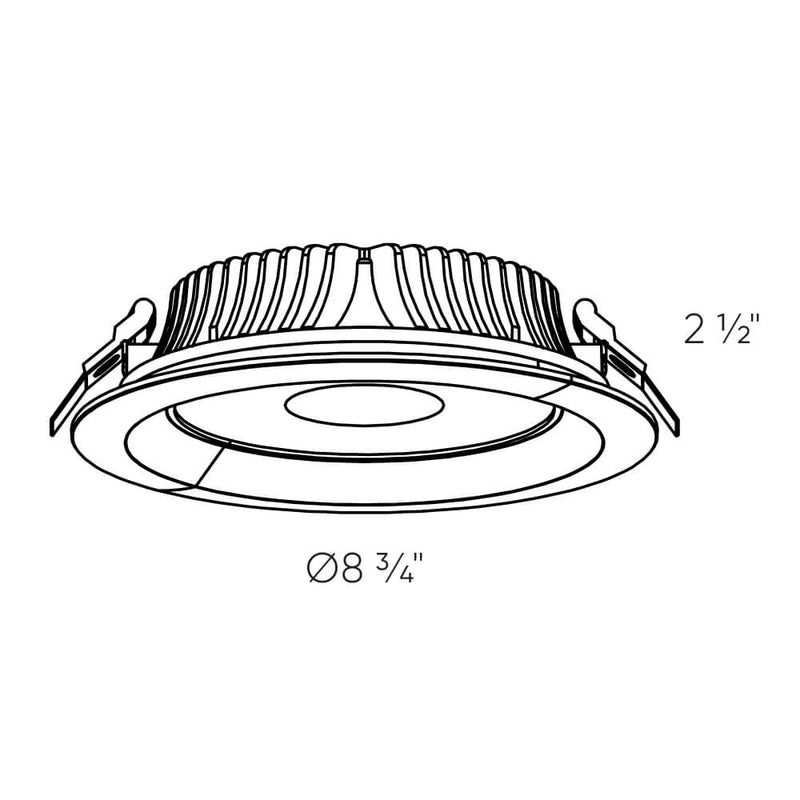 Dals Lighting 8" High Powered LED Commercial Down Light HPD8-CC-V-WH