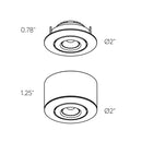 Dals Lighting 12V LED Mini Gimbal Puck Light LEDRDM1-SBA