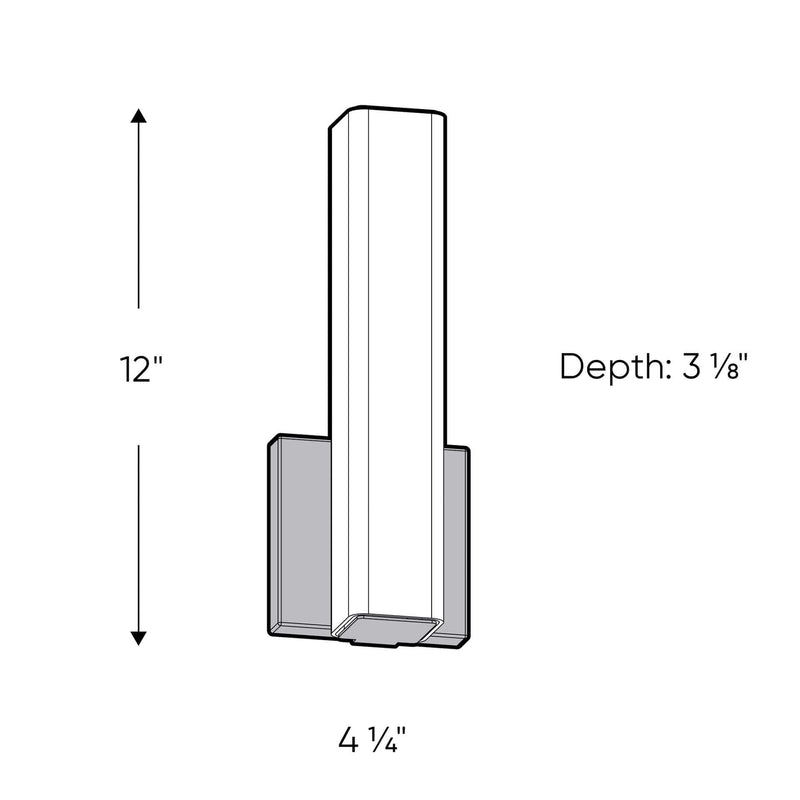 Dals Lighting 12" CCT Glass LED Vanity Light LEDVAN001-CC-12CH