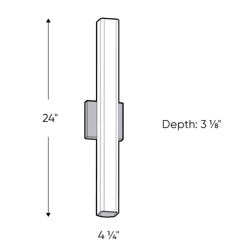 Dals Lighting 24" CCT Glass LED Vanity Light LEDVAN001-CC-24SN