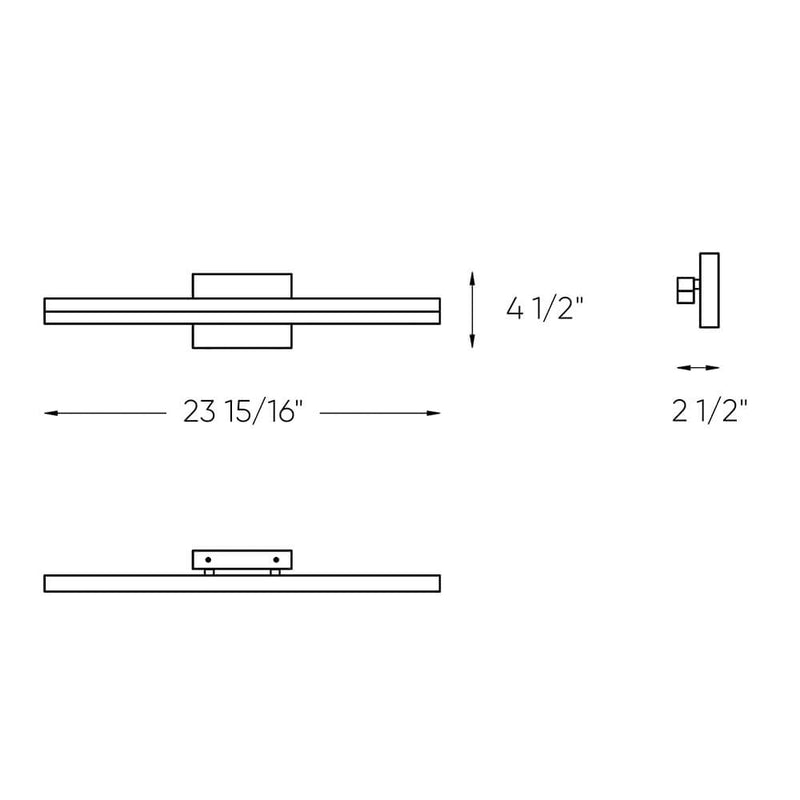 Dals Lighting 24" CCT LED Linear Vanity Light LEDVAN003-CC-24CH