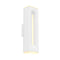 Dals Lighting 16" Rectangular CCT Dual Light Wall Sconce LWJ16-CC-WH