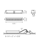 Dals Lighting 10 Light Microspot Adjustable Recessed Down Light MSL10G-3K-BK