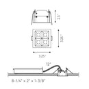 Dals Lighting 4 Light Microspot LED Recessed Down Light MSL4-3K-AWH