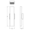 Dals Lighting 6 Light Microspot LED Linear Wall Sconce MSLWALL-3K-BK