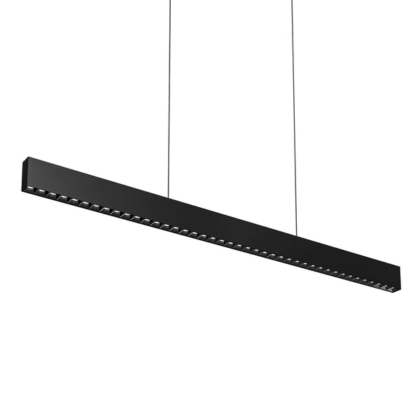 Dals Lighting 48 Light Microspot LED Linear Pendant Light MSLPD48-3K-BK