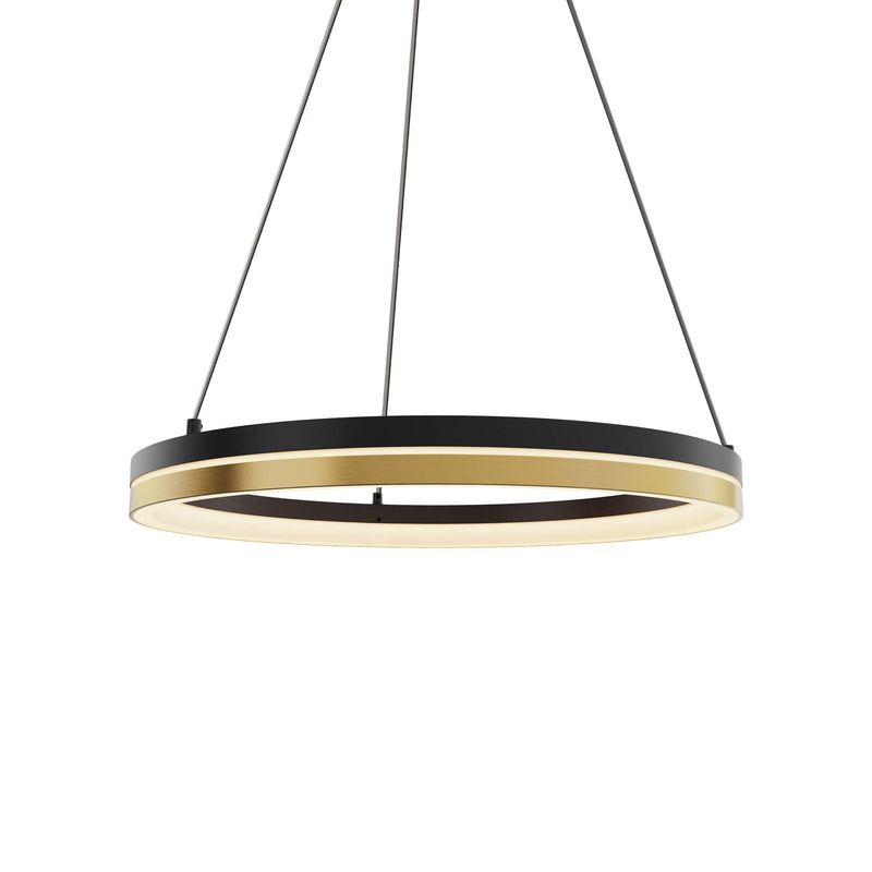 Dals Lighting 14" Pendant Double Ring PDR14-CC-BG