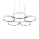 Dals Lighting 25" 5 Ring LED Pendant Light PDR5-3K-WH