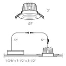 Dals Lighting 6" Round Indoor or Outdoor Regressed Gimbal Down Light RGR6-CC-WH