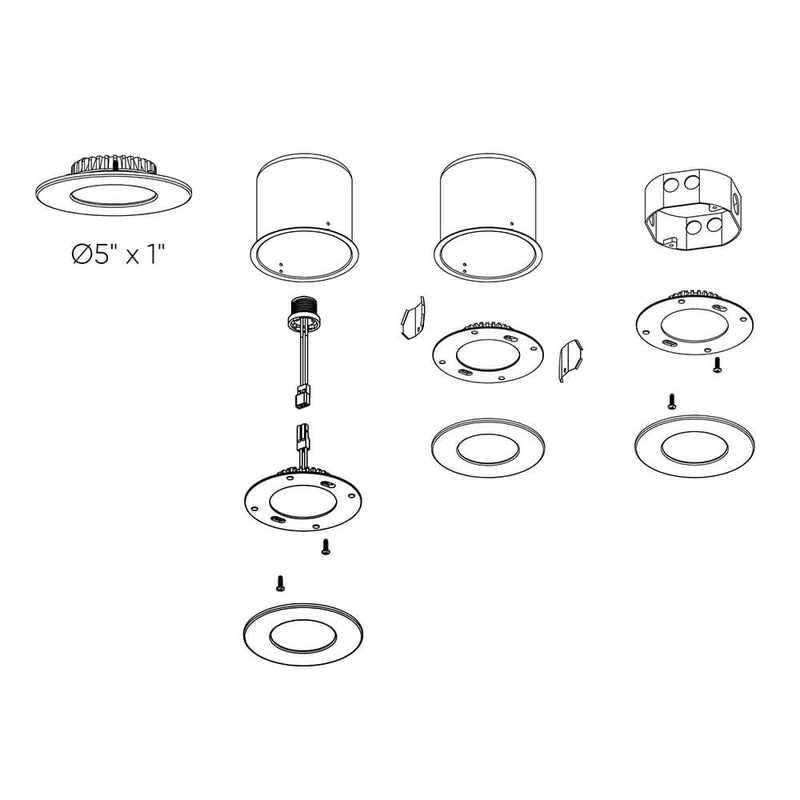 Dals Lighting Retrofit Recessed Light RTF4-CC-WH