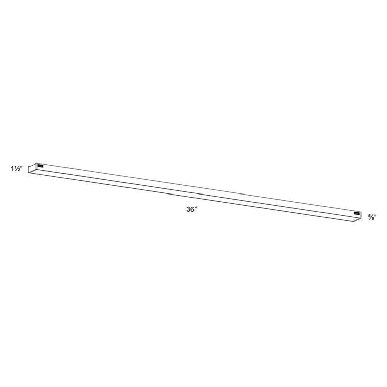 Dals Lighting 36" Smart RGB CCT LED Under Cabinet Linear Kit SM-UCL36