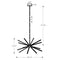 Dals Lighting 29" Star LED Pendant Light STRPD-3K-WH